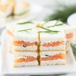 Homemade Smoked Salmon Tea Sandwiches Recipe photo
