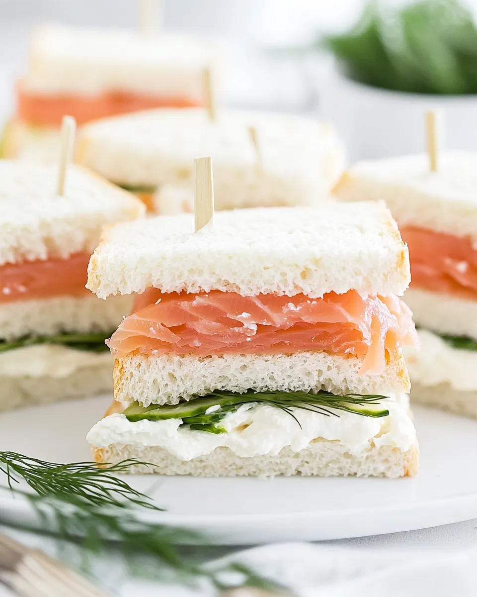 Easy Smoked Salmon Tea Sandwiches Recipe picture