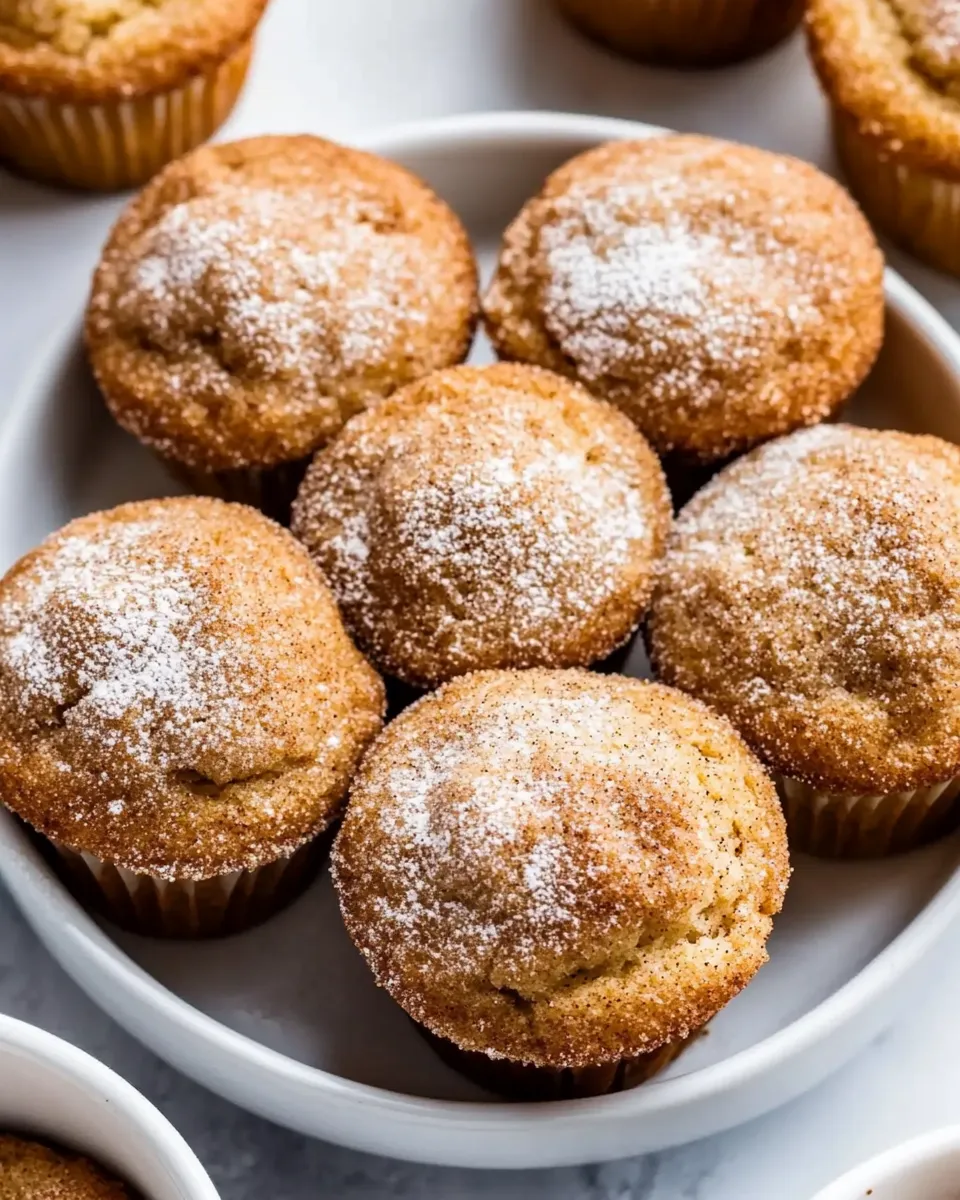 Delicious Snickerdoodle Muffins plate image