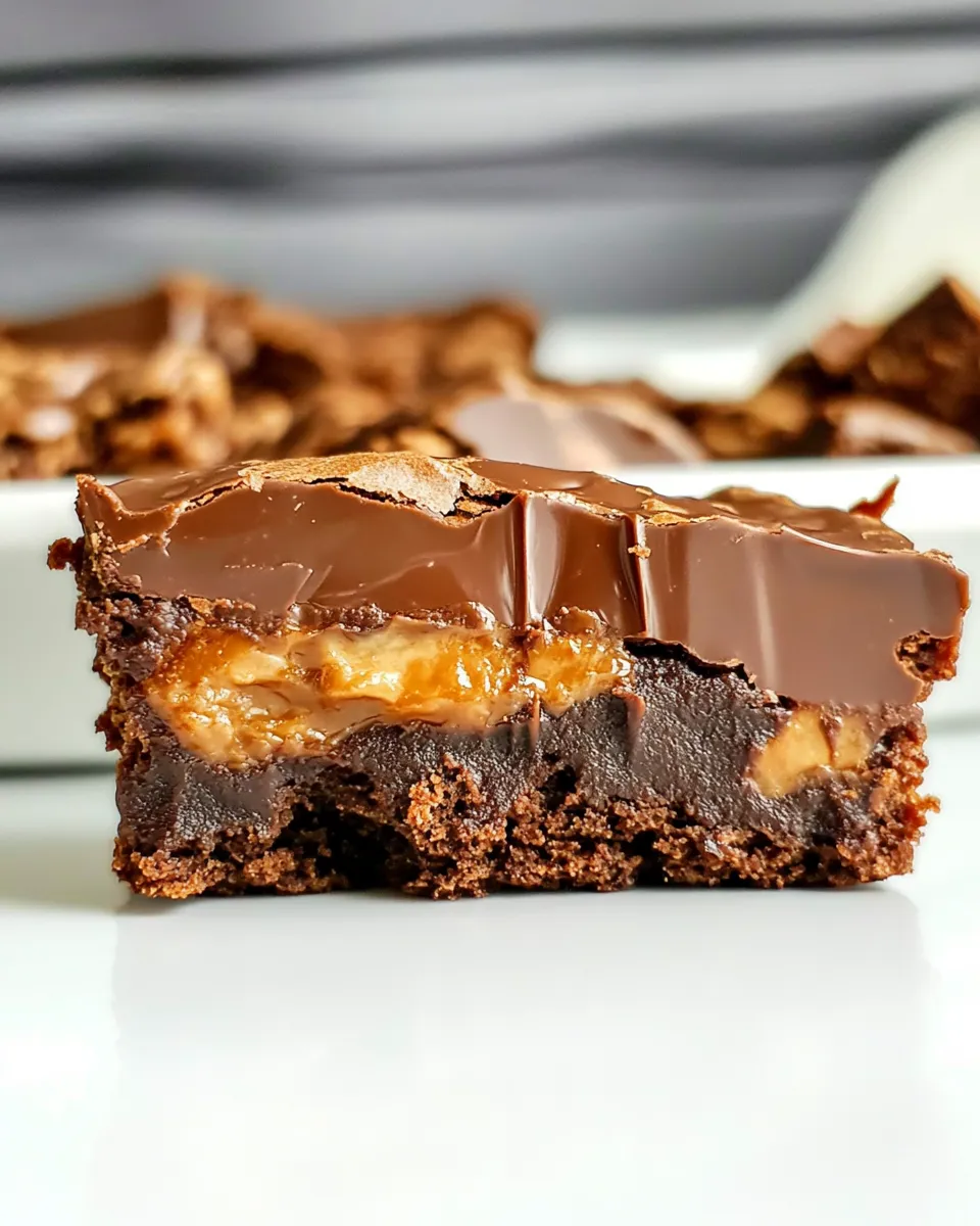 easy Snickers Brownies (ChocoSmash Bar Copycat) picture