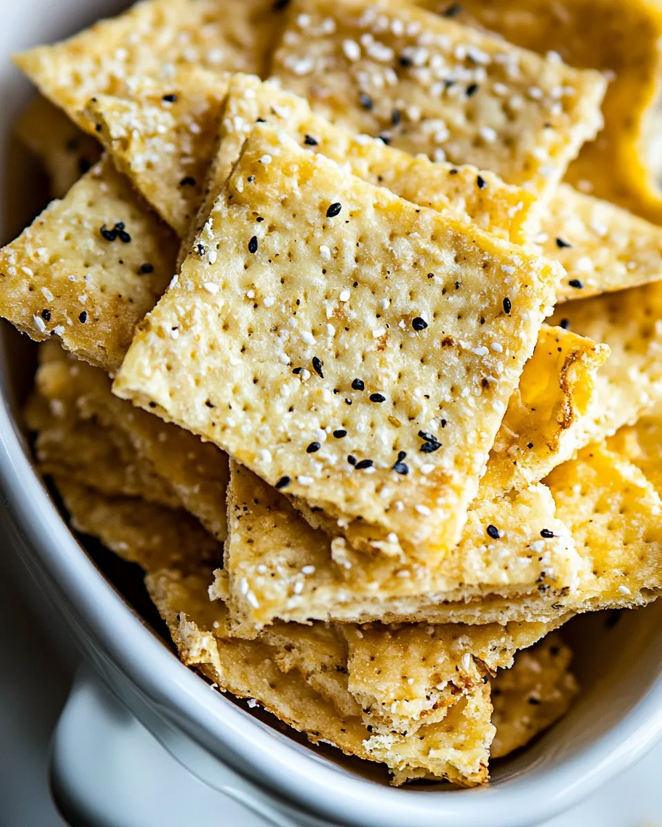 Classic Sourdough Discard Crackers Recipe image
