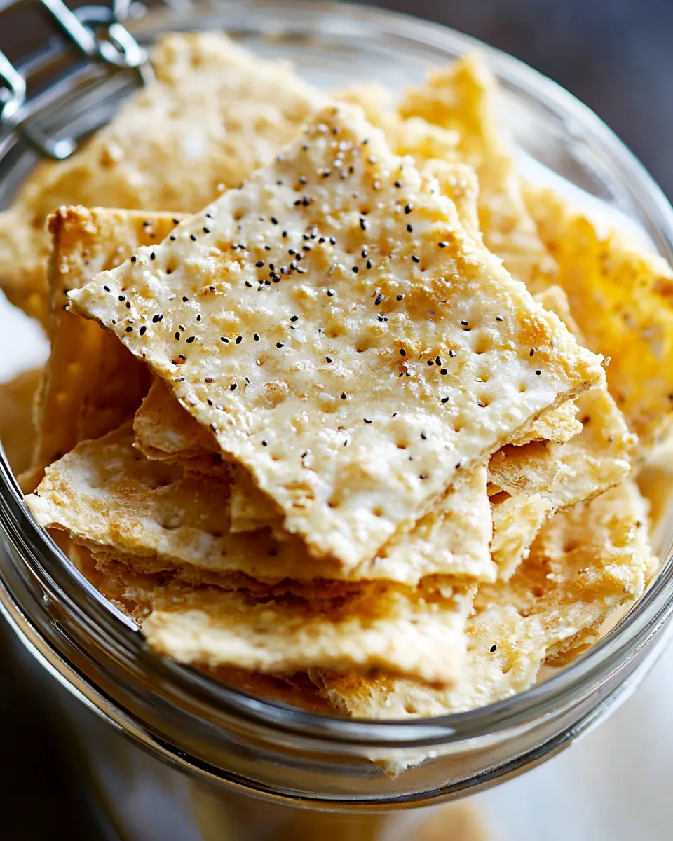 Delicious Sourdough Discard Crackers Recipe dish photo