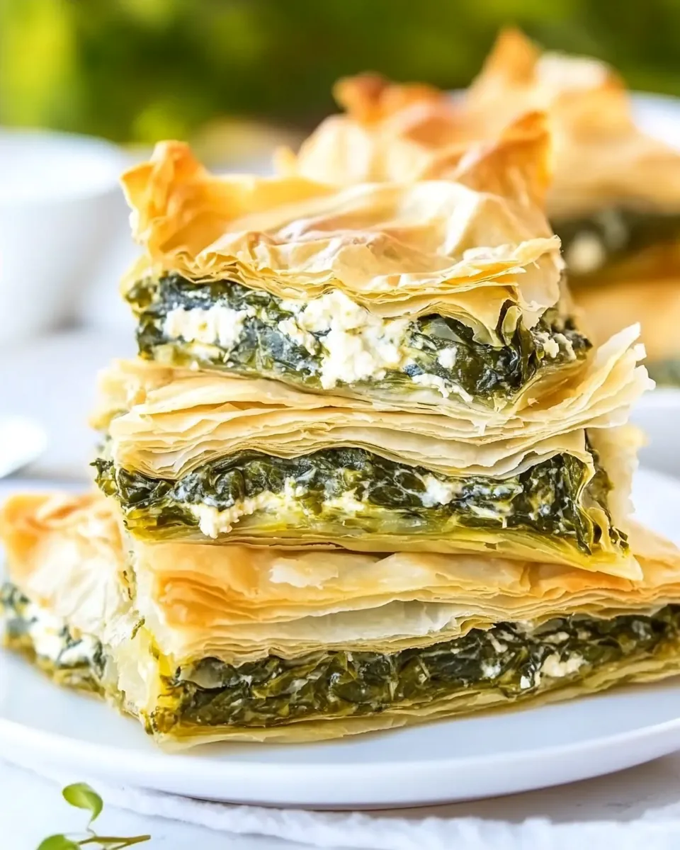 easy Spanakopita - Traditional Greek Spinach Pie recipe image
