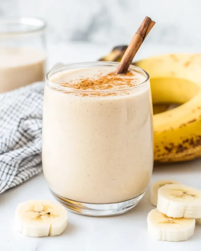Homemade Spiced Banana Chai Tea Smoothie photo