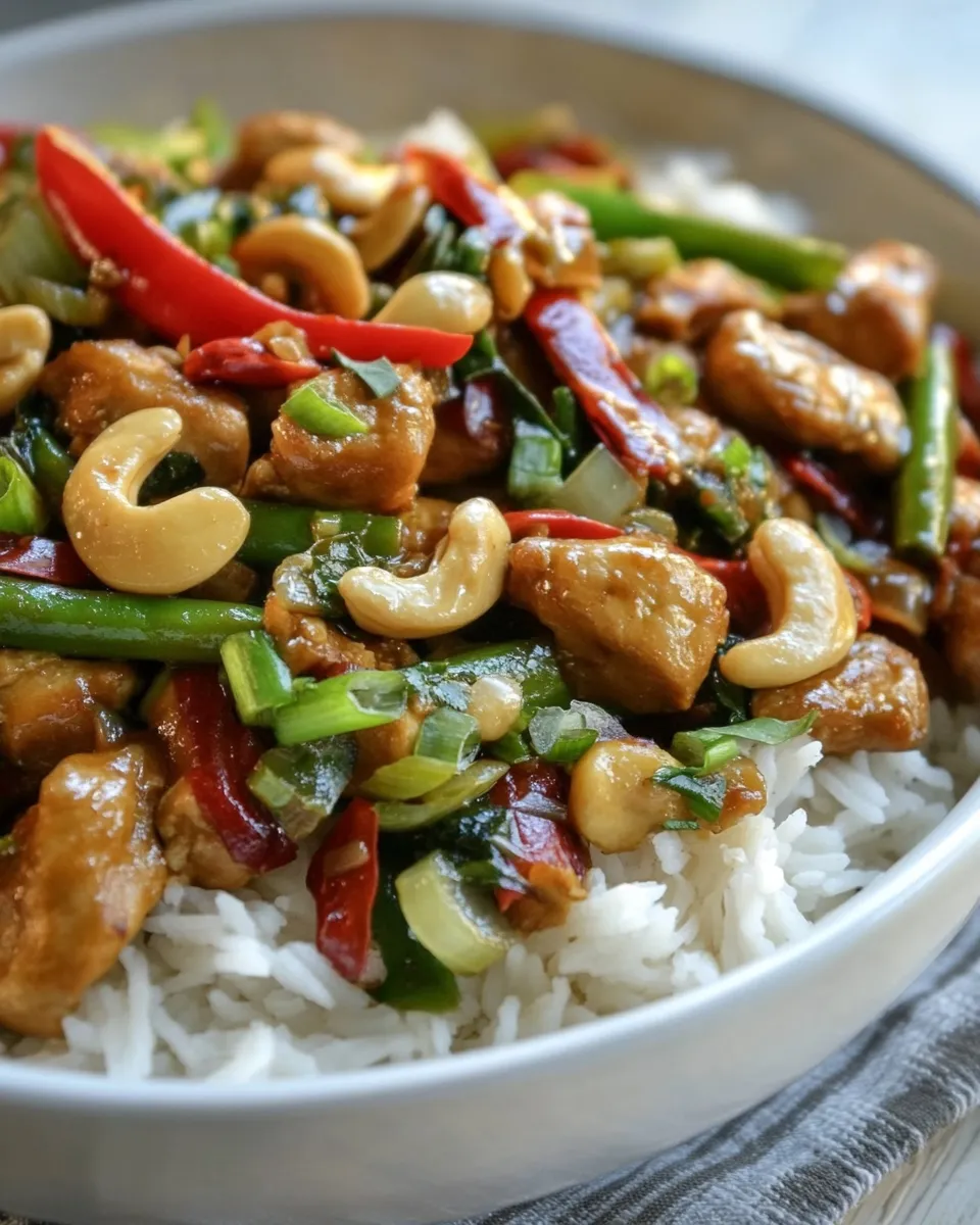 Easy Spicy Cashew Chicken recipe photo