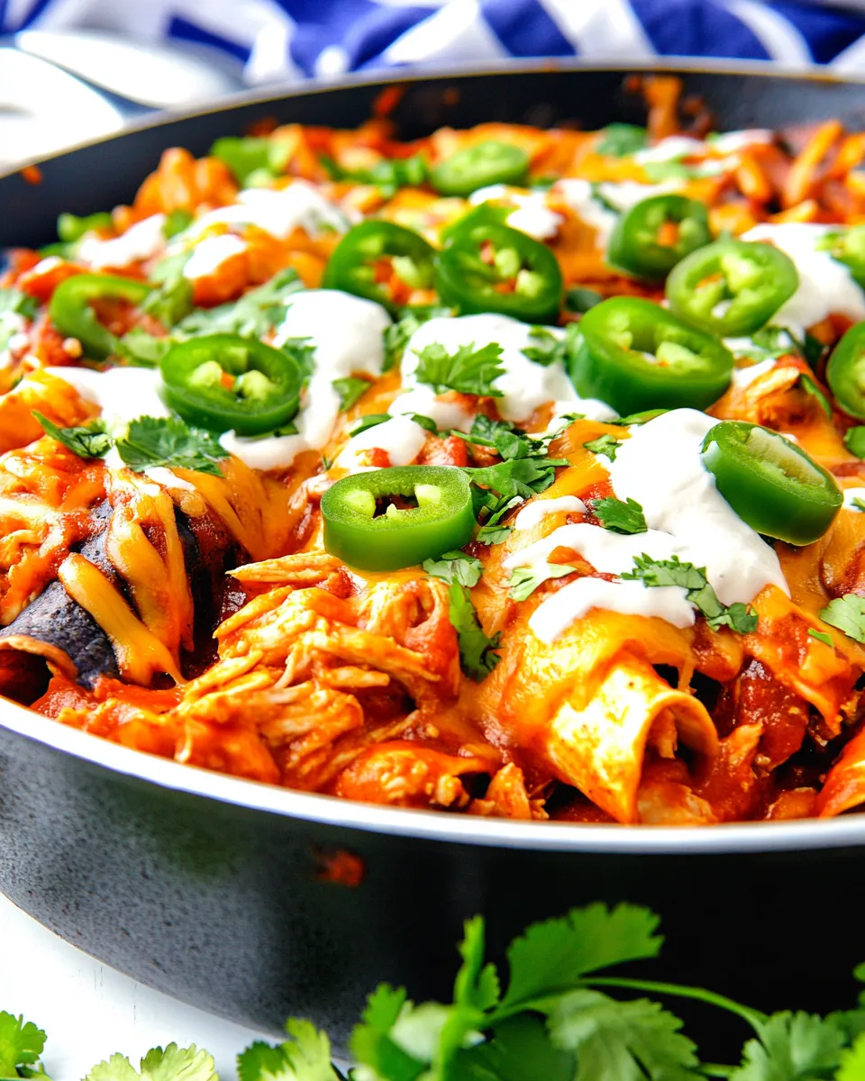 Classic Spicy Chicken Enchilada Skillet image