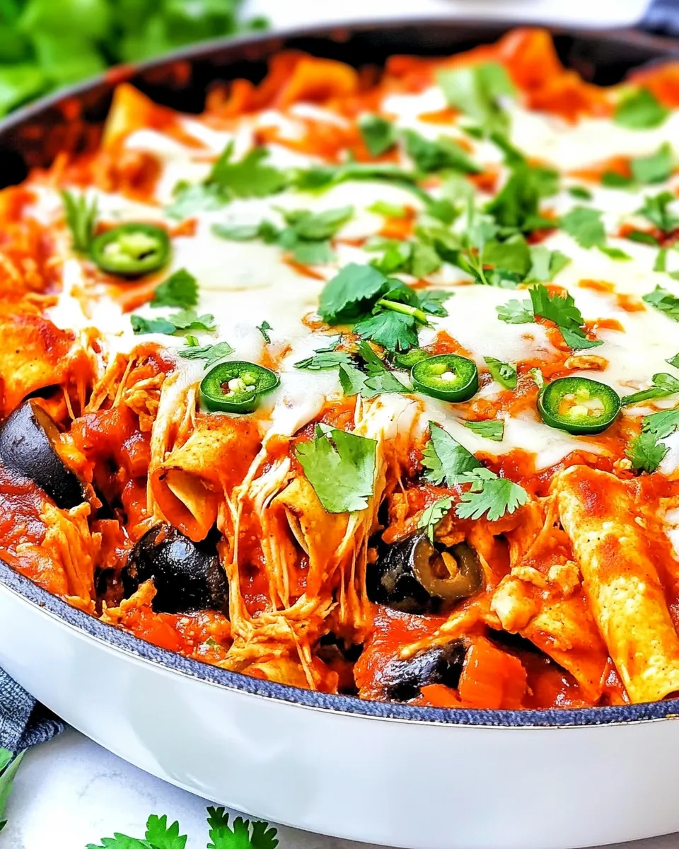 Easy Spicy Chicken Enchilada Skillet recipe photo