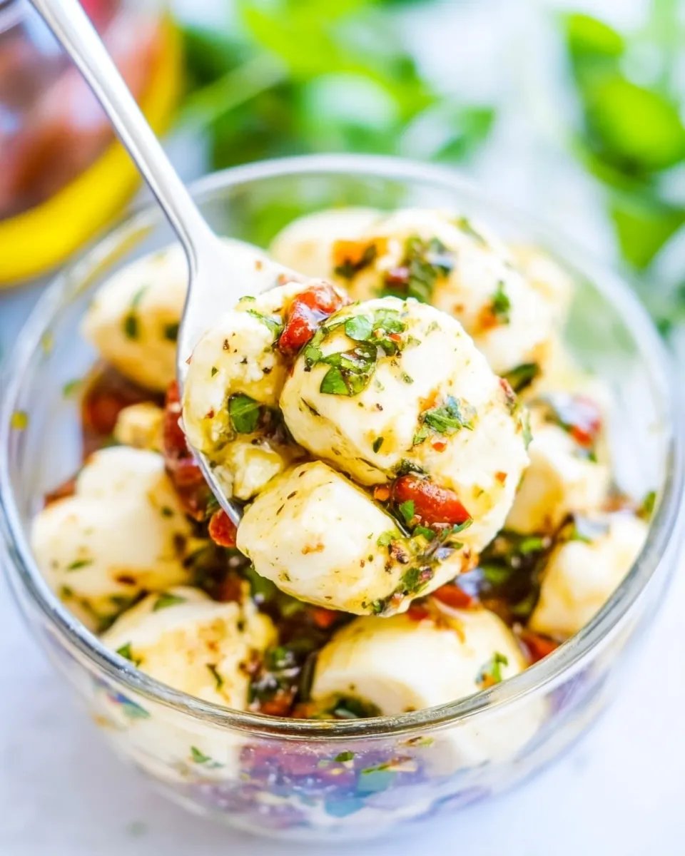 Delicious Spicy Marinated Mozzarella dish photo