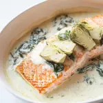Homemade Spinach Artichoke Salmon photo