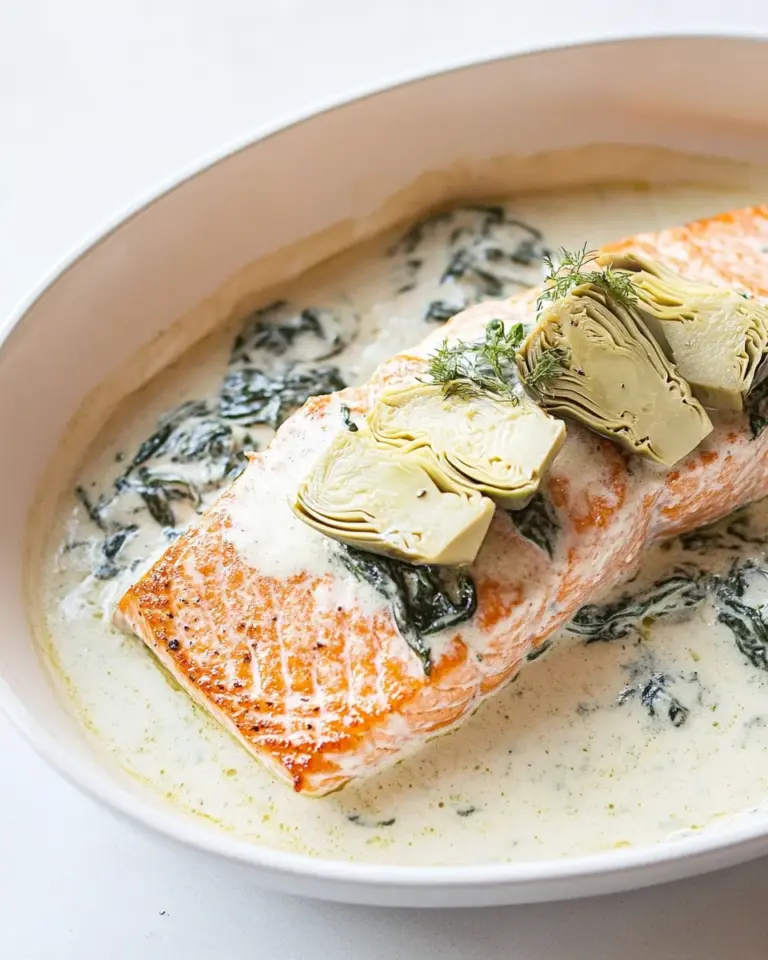 Homemade Spinach Artichoke Salmon photo