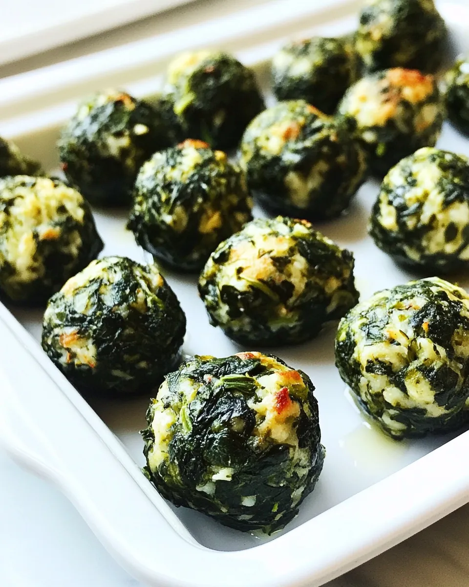 Delicious Spinach Balls dish photo
