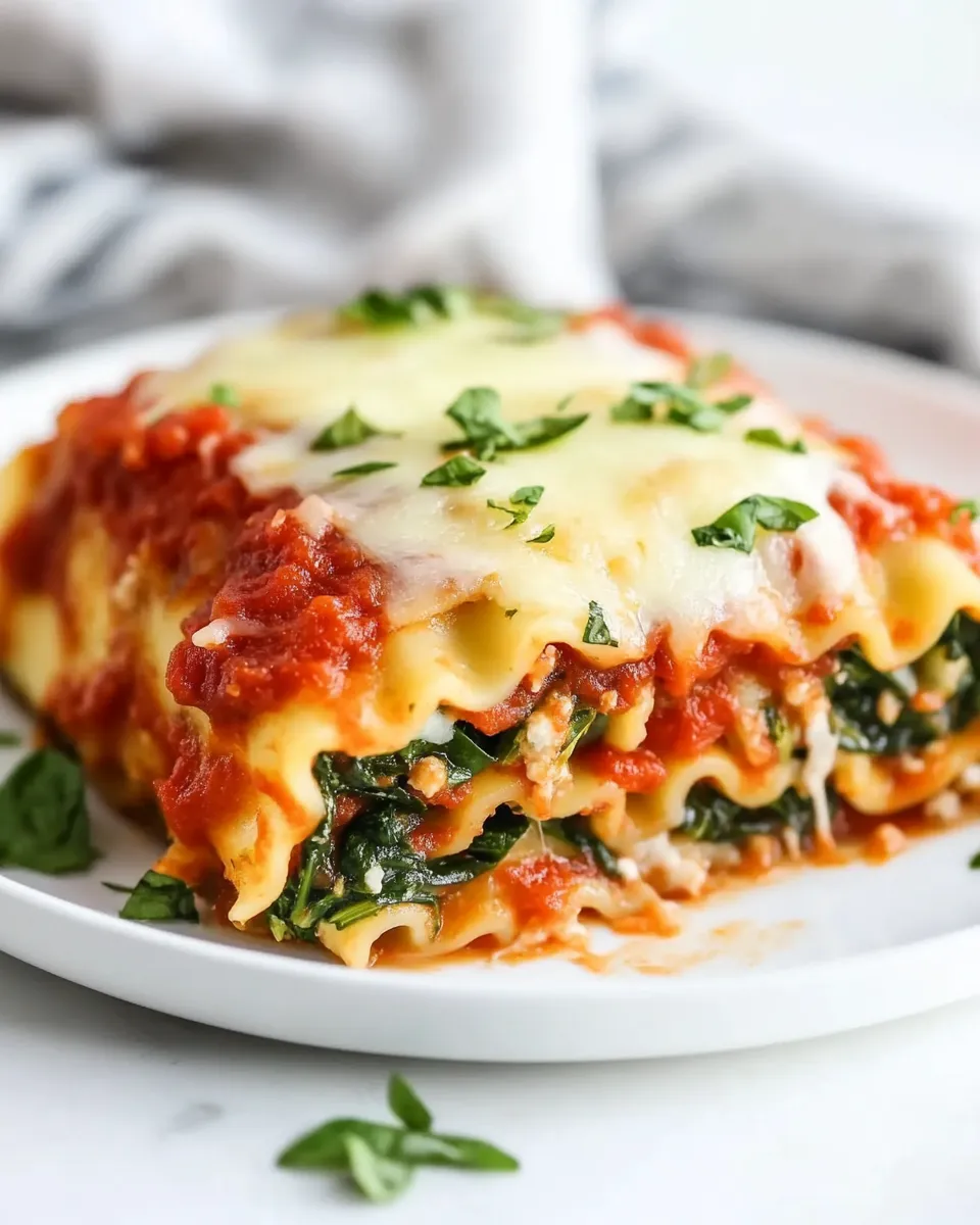 Homemade Spinach Lasagna Roll Ups photo