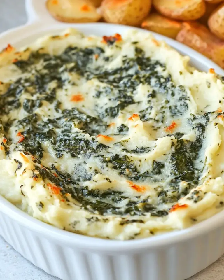 Homemade Spinach Mashed Potatoes photo
