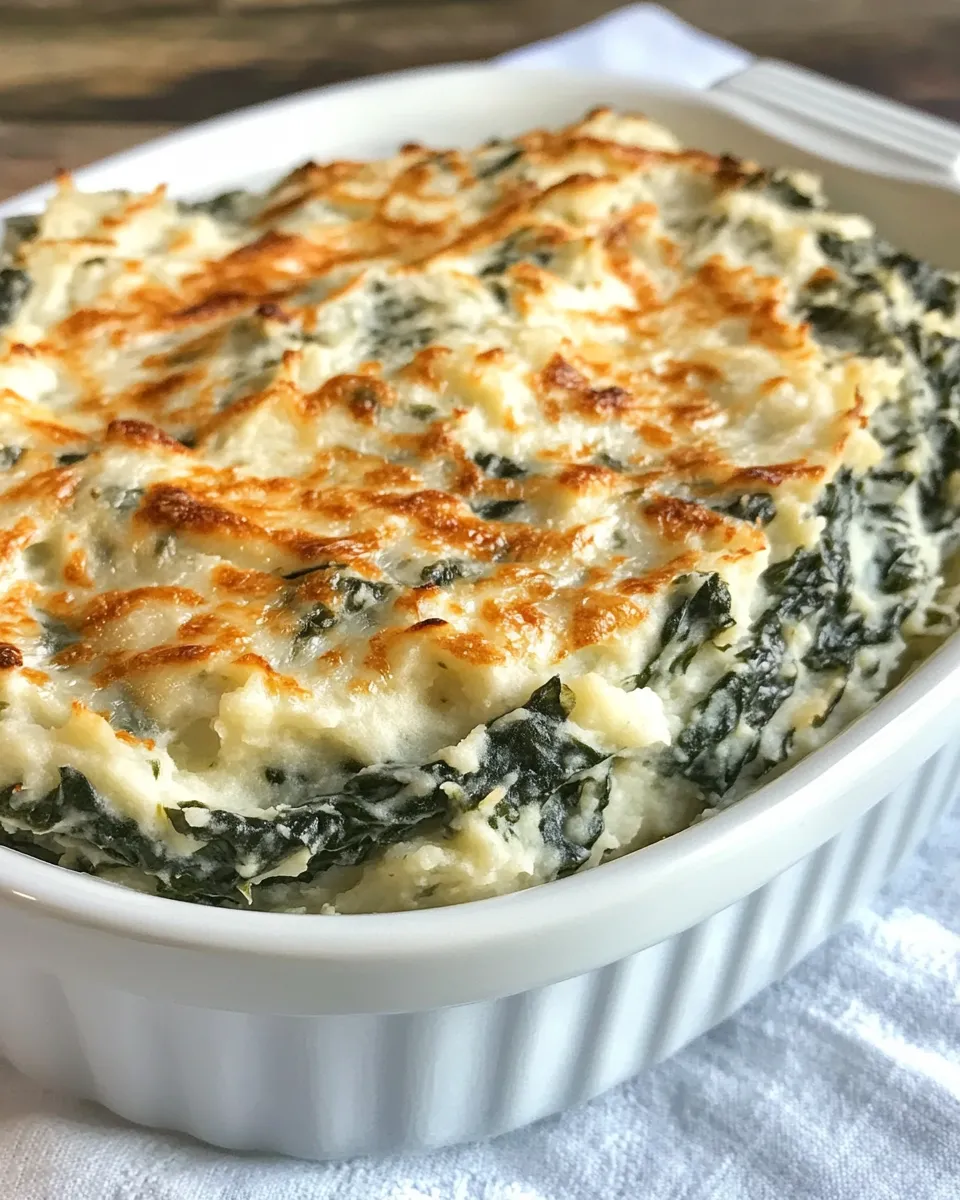 Delicious Spinach Mashed Potatoes dish photo