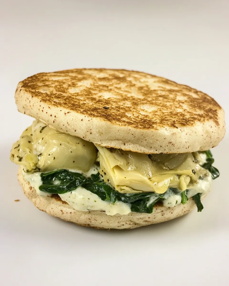 Easy Spinach and Artichoke Breakfast Sandwich picture
