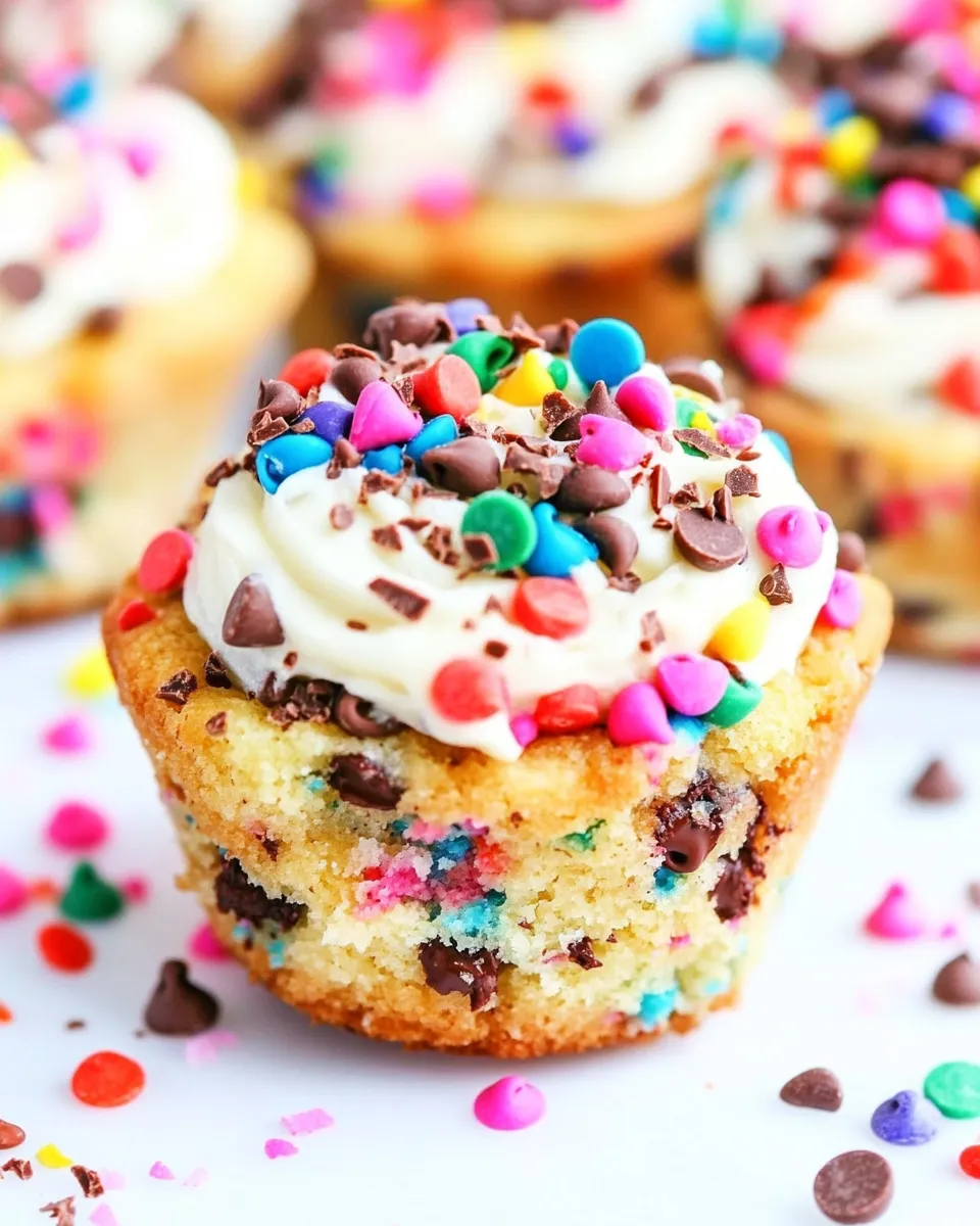 Classic Sprinkle Chocolate Chip Cookie Cups image
