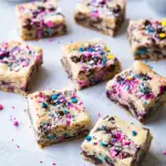 Homemade Sprinkle Party Blondies photo