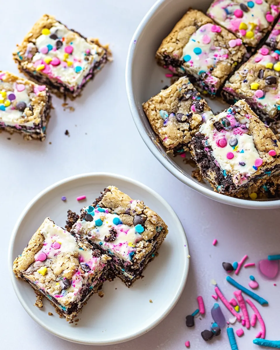 Easy Sprinkle Party Blondies picture