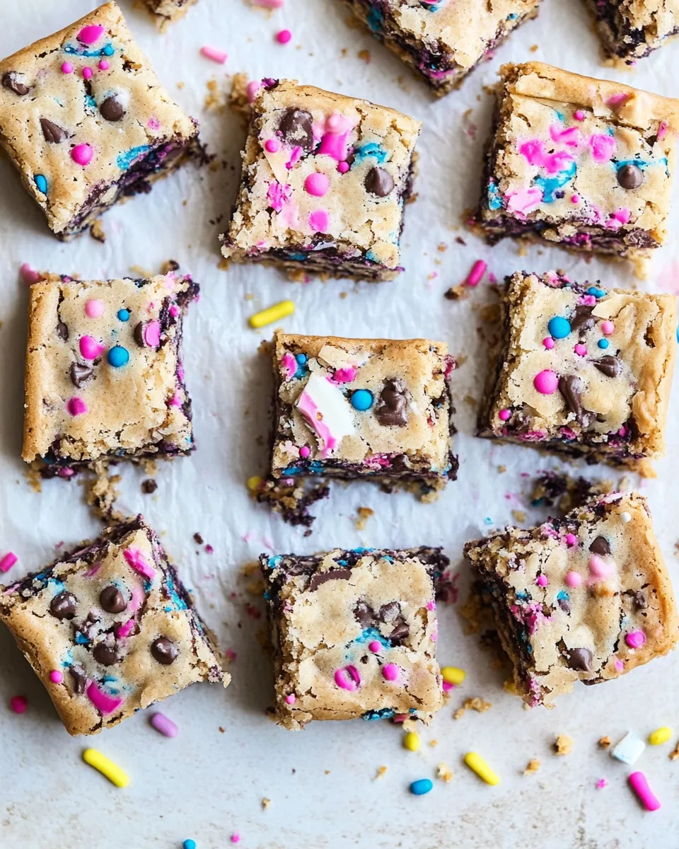 Delicious Sprinkle Party Blondies recipe image