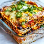 Homemade Stacked Vegetable Enchiladas photo