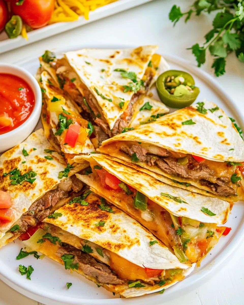 Easy Steak Quesadillas recipe photo