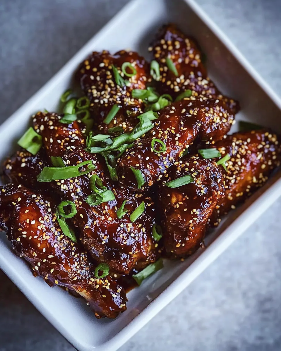 classic Sticky Asian BBQ Boneless Oven Baked Wings. image