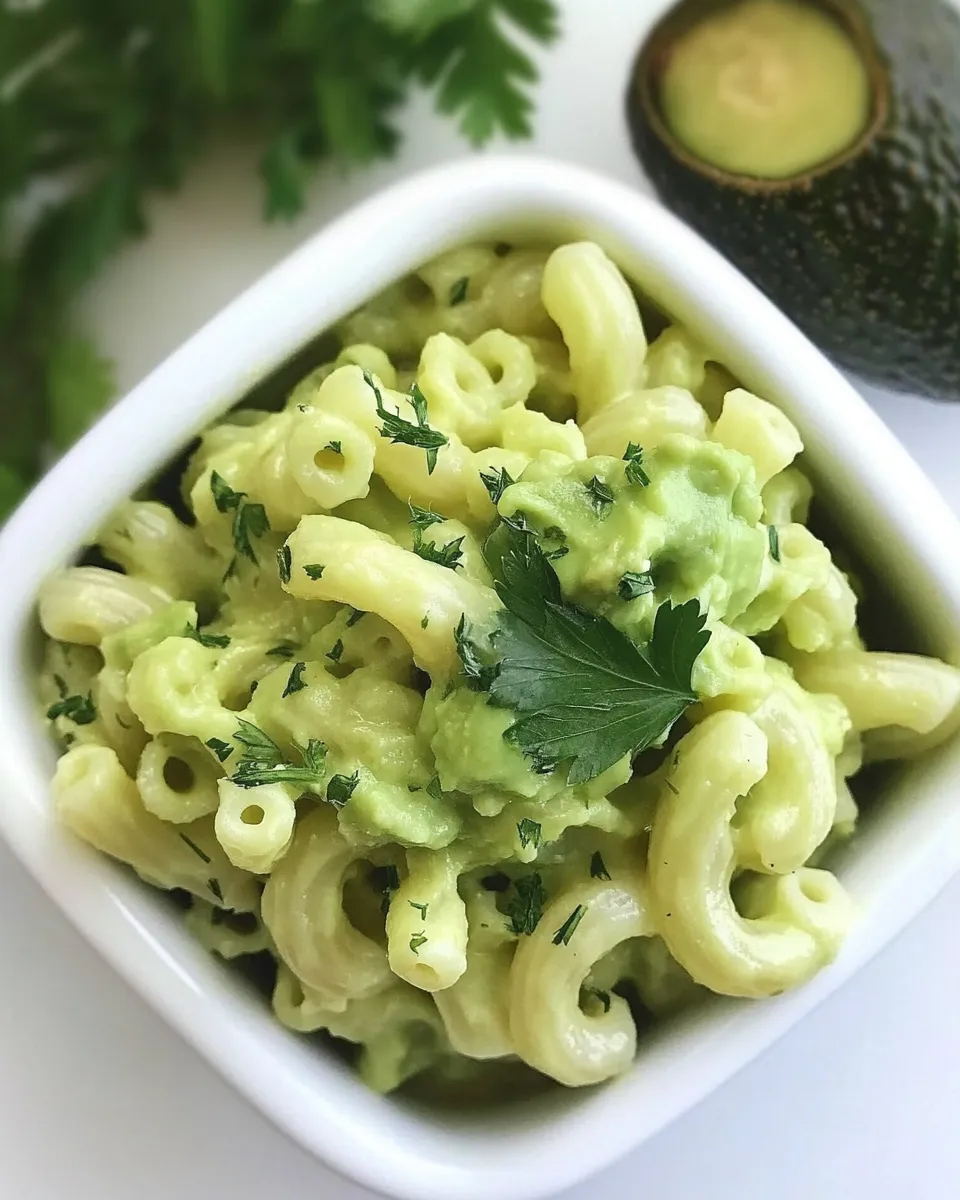 Delicious Stovetop Avocado Mac and Cheese shot