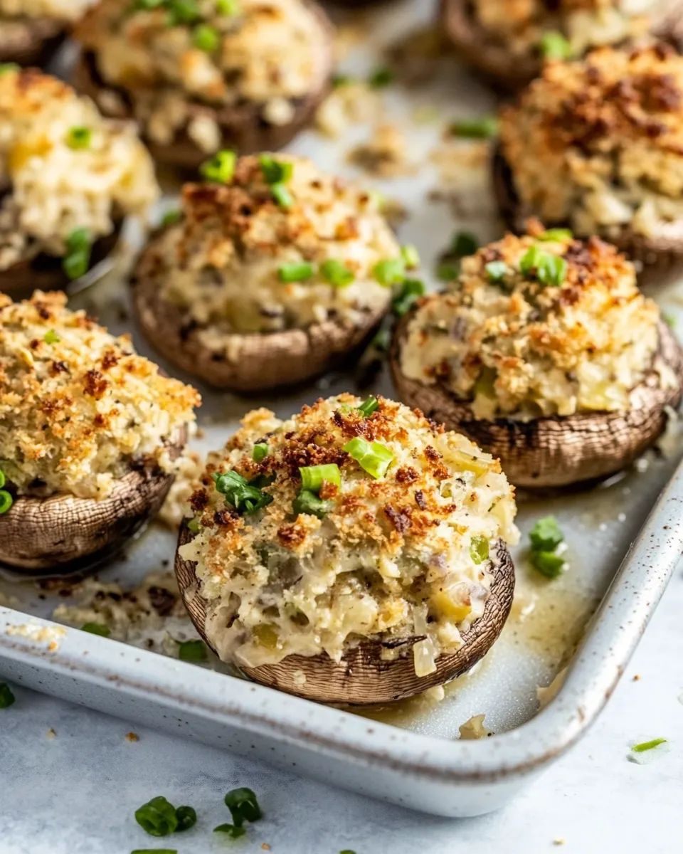Delicious Stuffed Mushroom Recipe shot