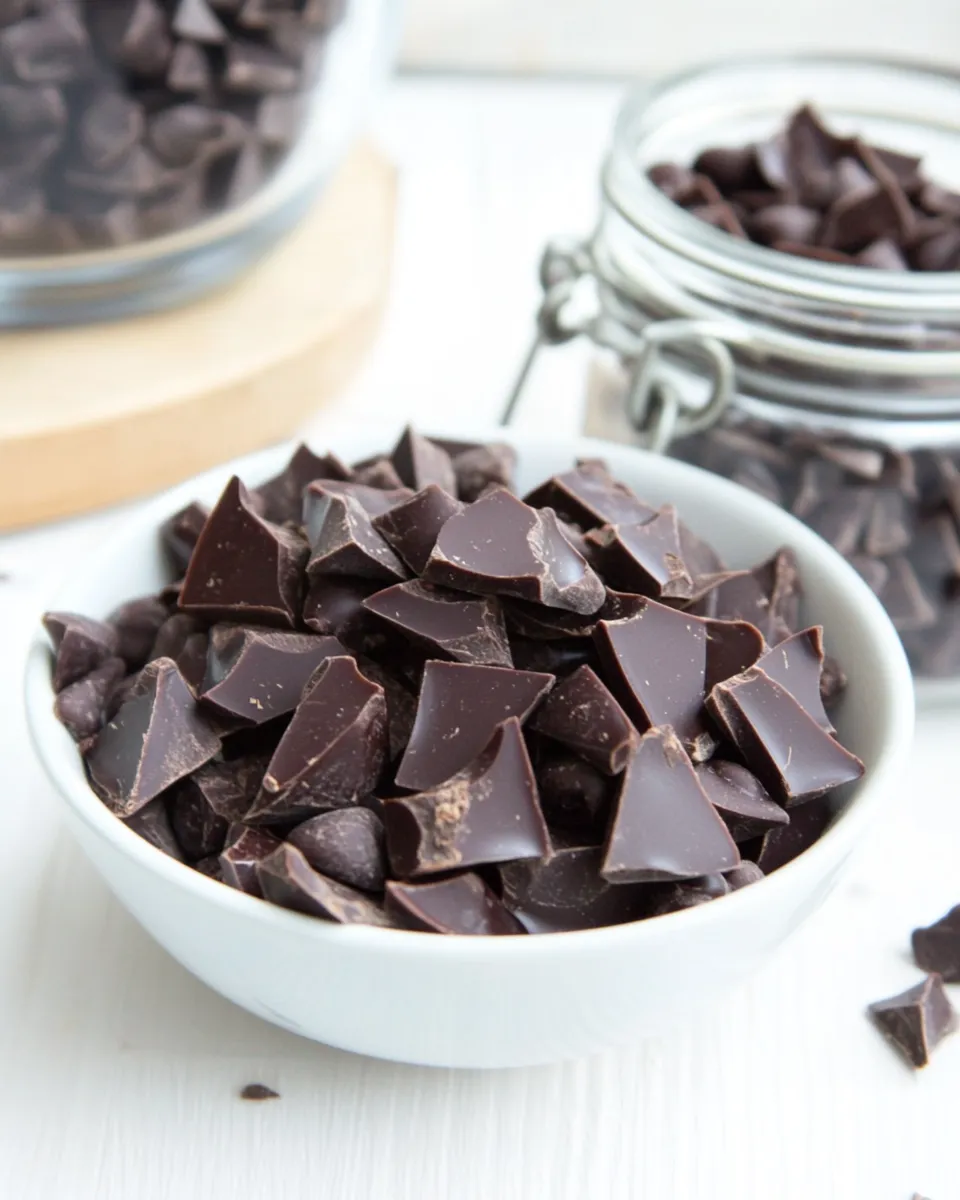 delicious Sugar Free Chocolate Chips (Homemade!) shot