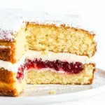 Homemade Sugar Free Keto Victoria Sponge Cake photo