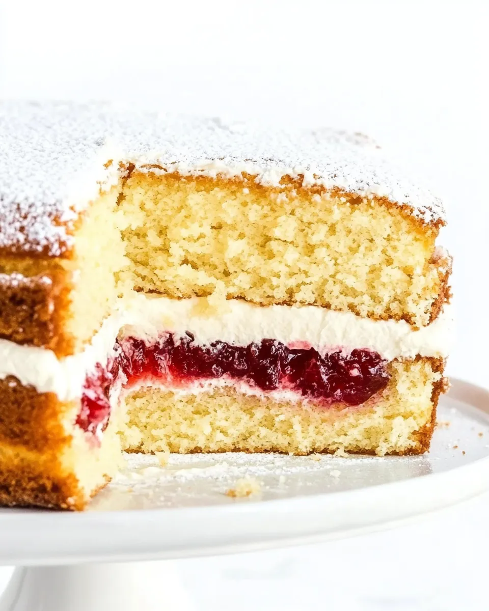 Homemade Sugar Free Keto Victoria Sponge Cake photo