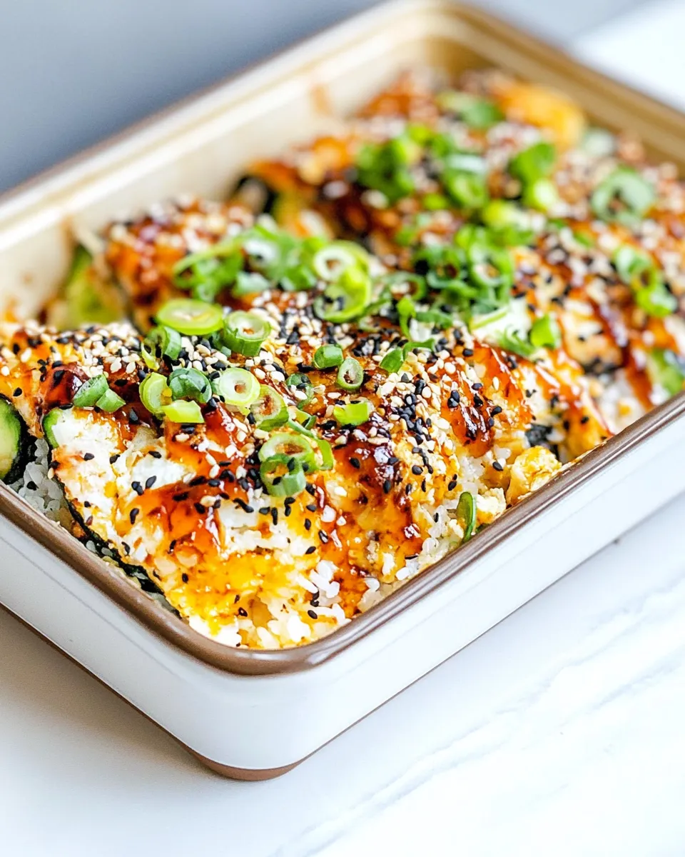 Homemade Sushi Bake Recipe photo