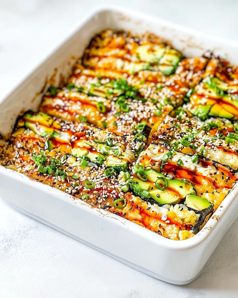 Delicious Sushi Bake Recipe shot