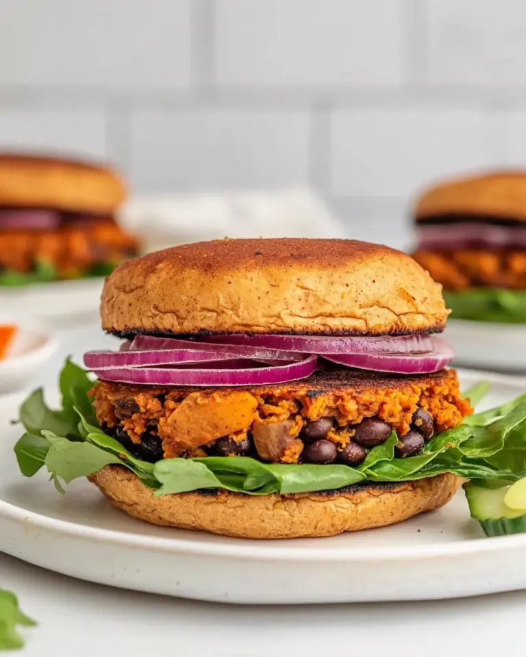 Homemade Sweet Potato Black Bean Burgers photo