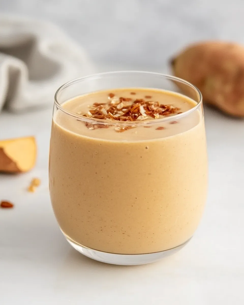 Delicious Sweet Potato Smoothie shot