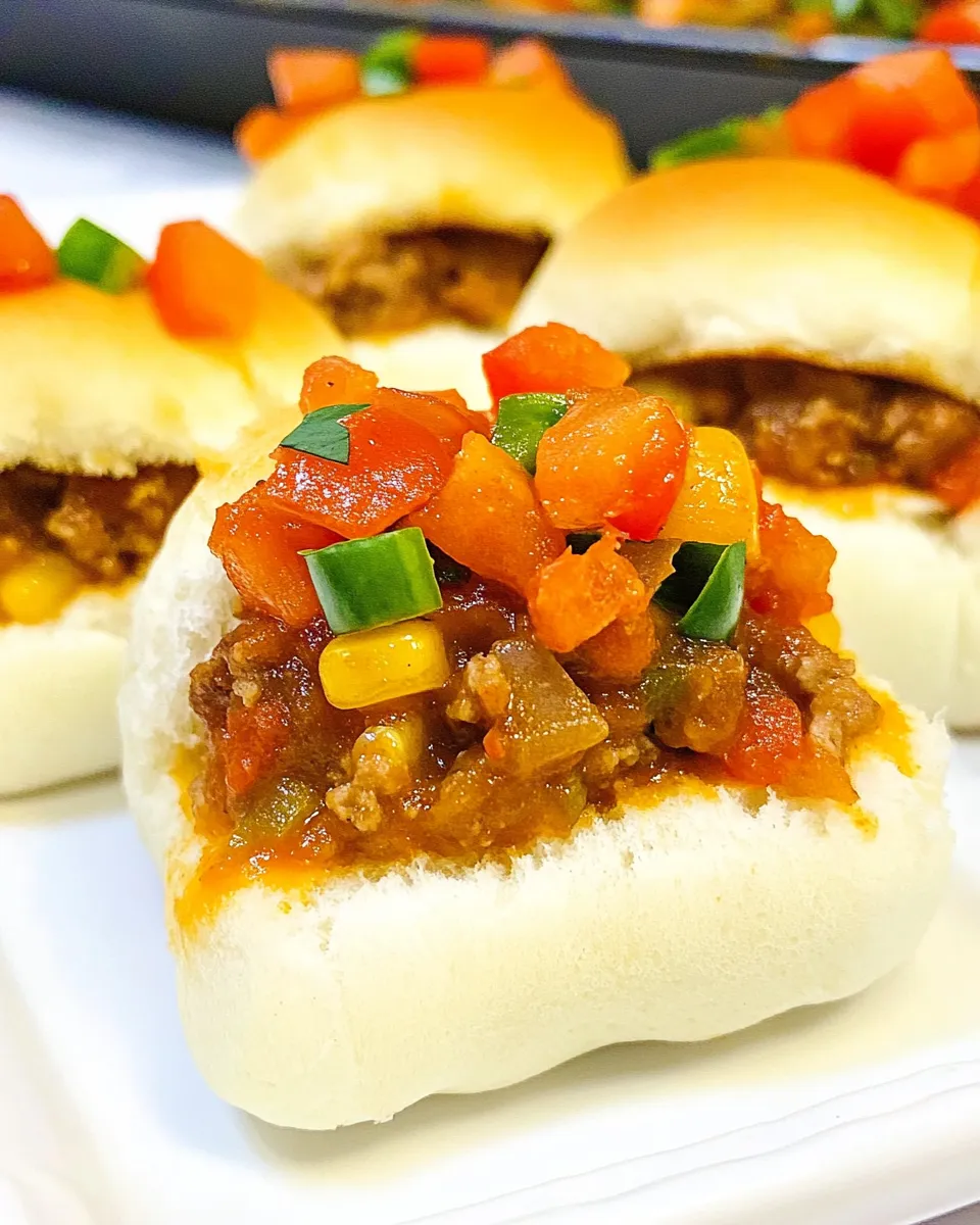 Delicious Taco Sliders dish photo