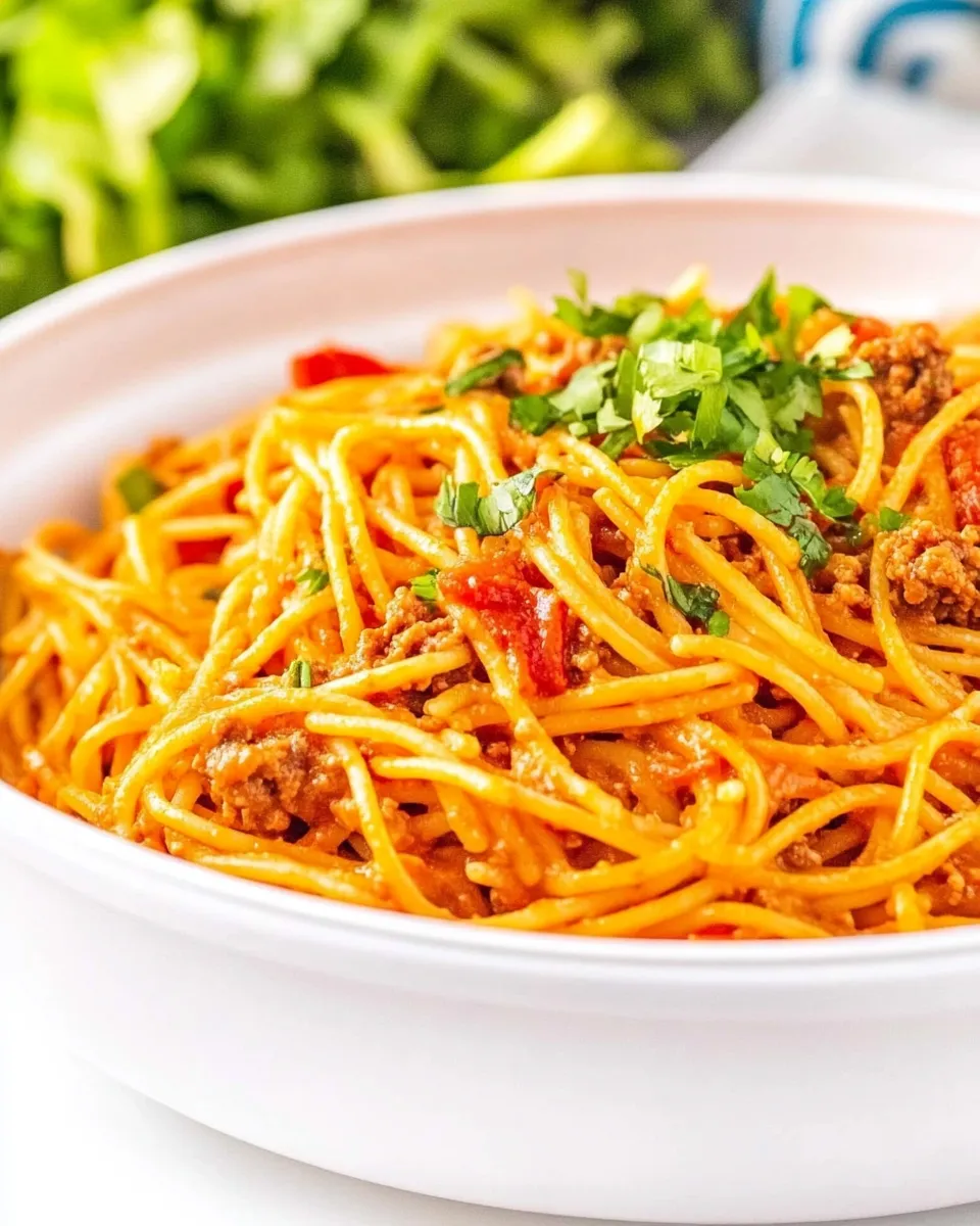 Delicious Taco Spaghetti (One Pot) dish photo