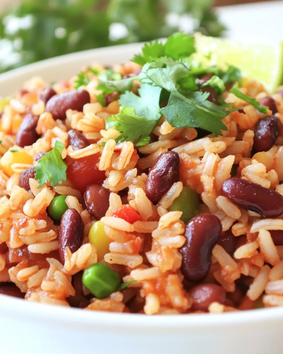 Delicious TexMex Rice and Beans dish photo