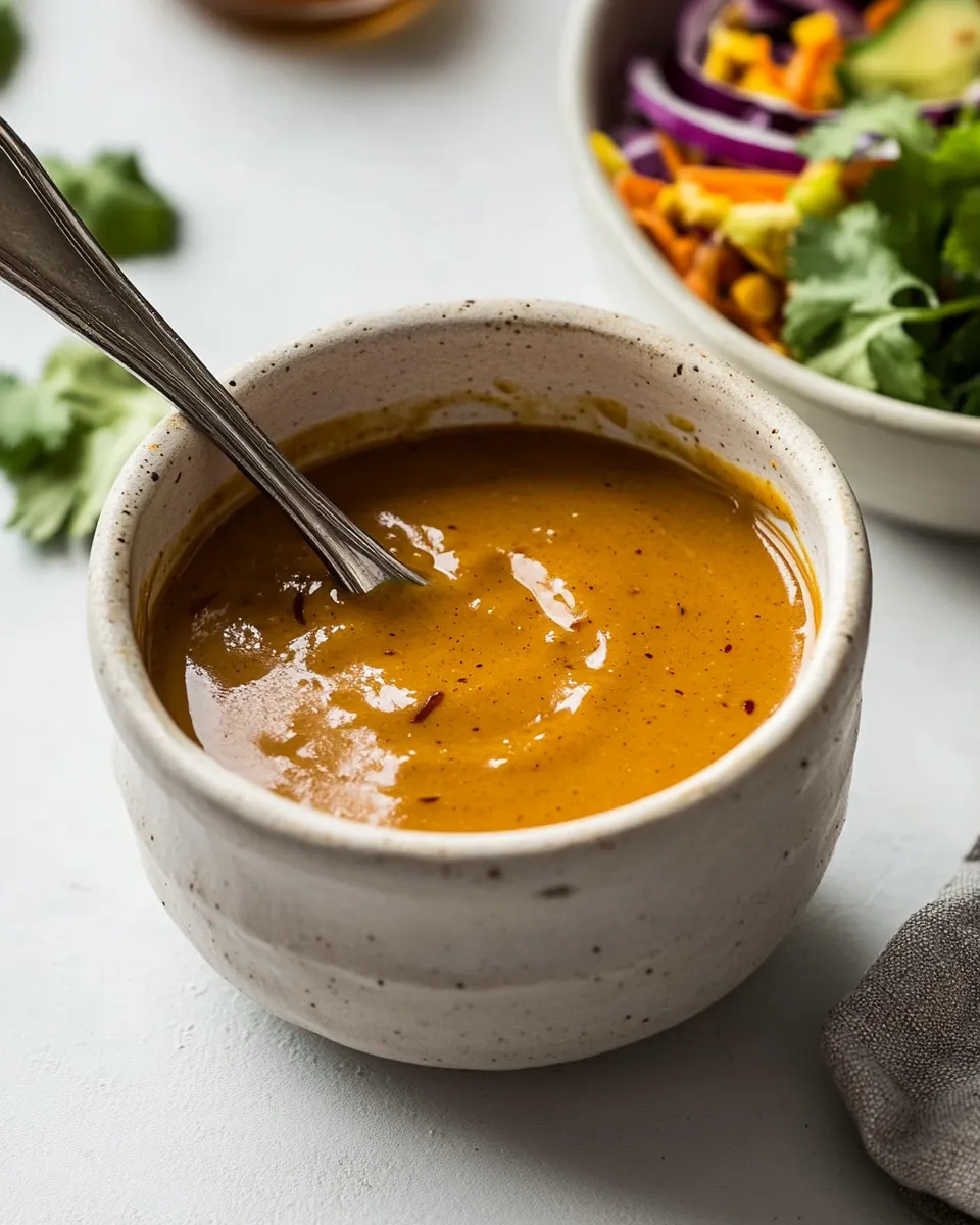 homemade Thai Peanut Dressing photo