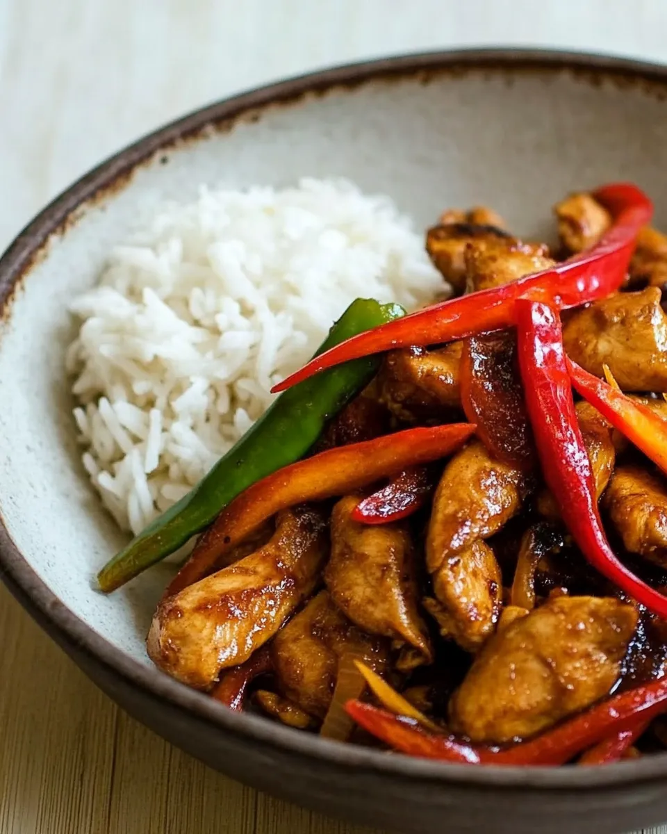 Delicious Thai Stir-Fried Chicken with Chile Jam dish photo