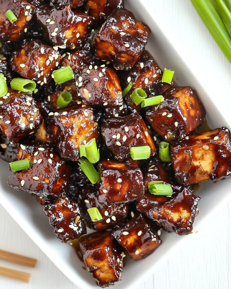 delicious The Best Marinated Tofu (Sticky, Crispy, Juicy) shot