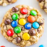 homemade The Best Oatmeal M&M Chocolate Chip Cookies photo
