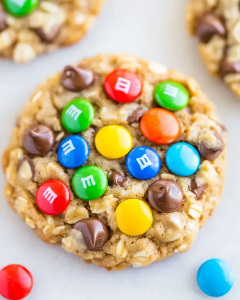 homemade The Best Oatmeal M&M Chocolate Chip Cookies photo