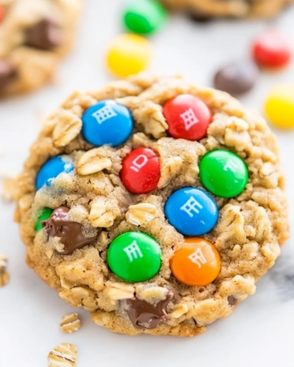 delicious The Best Oatmeal M&M Chocolate Chip Cookies shot