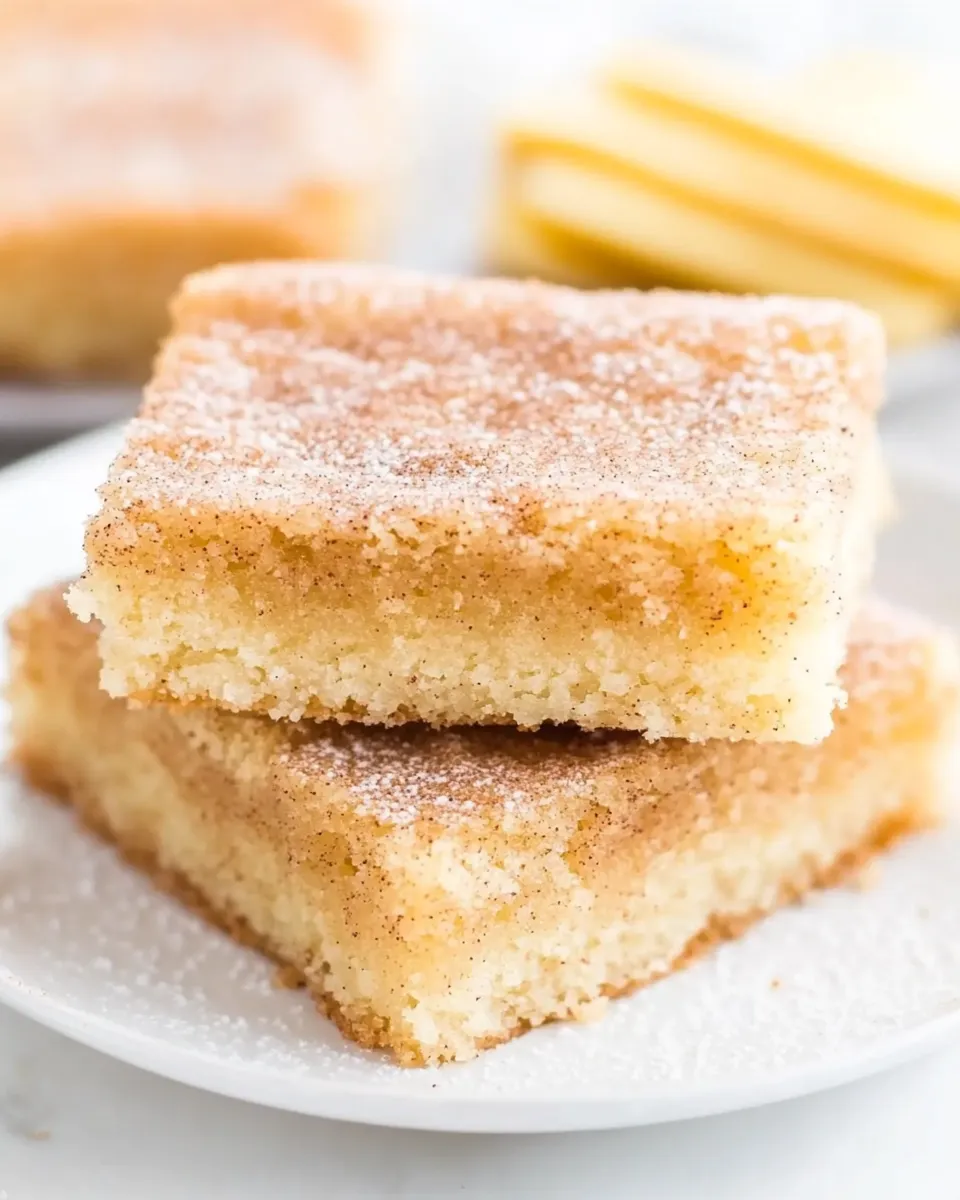 Delicious The Best Snickerdoodle Bars plate image