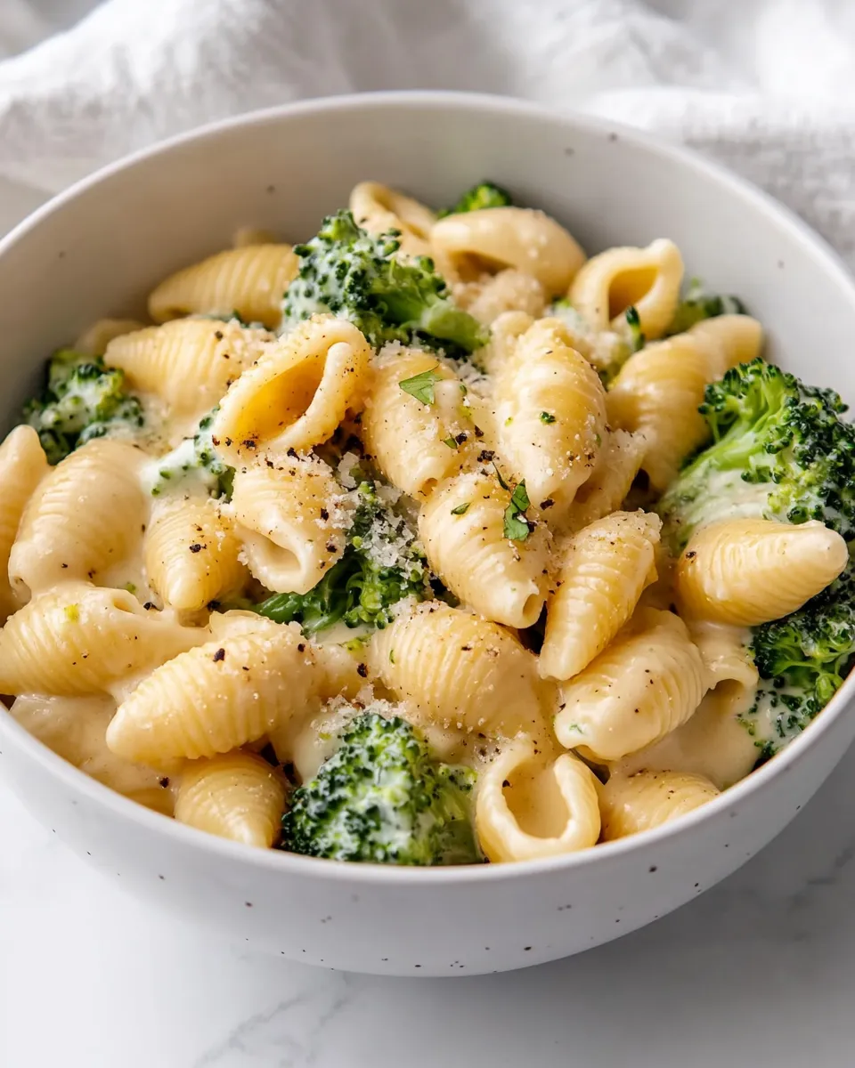 Classic The Creamiest Broccoli Shells and Cheese. dish photo