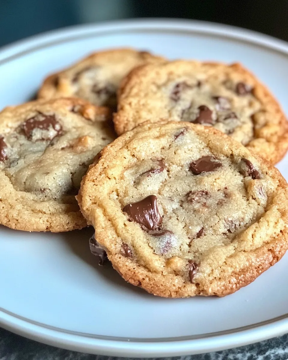 Homemade Thin and Chewy Chocolate Chip Cookie Recipe photo