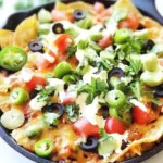 Homemade Three Cheese Skillet Nachos photo