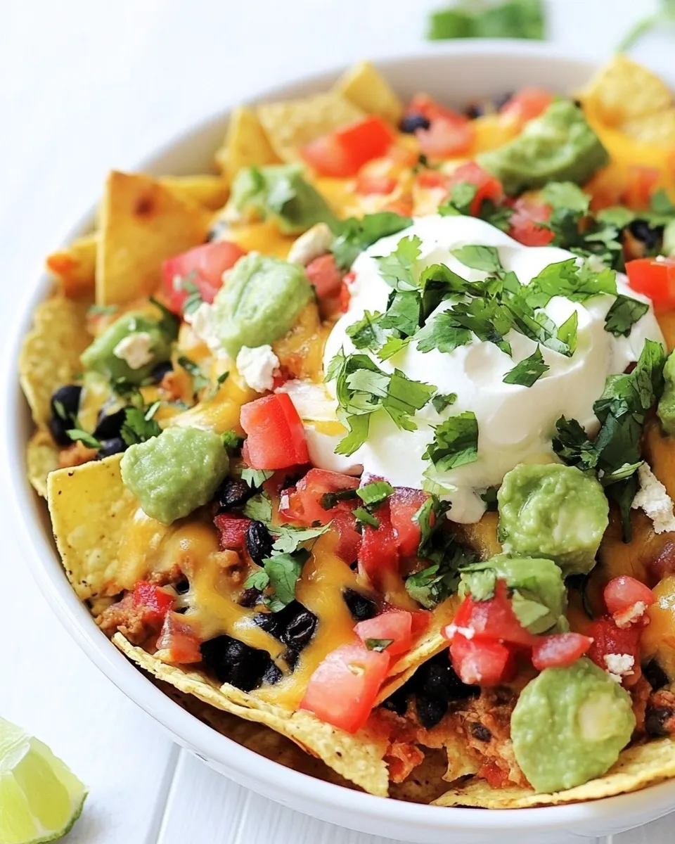 Classic Three Cheese Skillet Nachos image