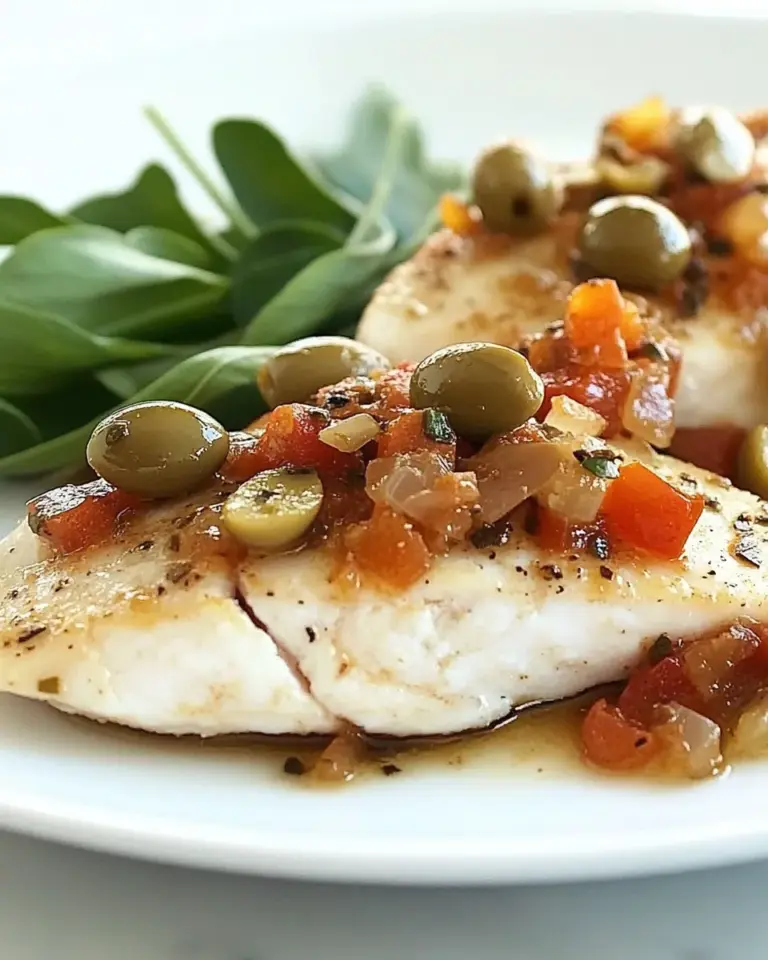 Homemade Tilapia with Quick Olive Topping Recipe photo